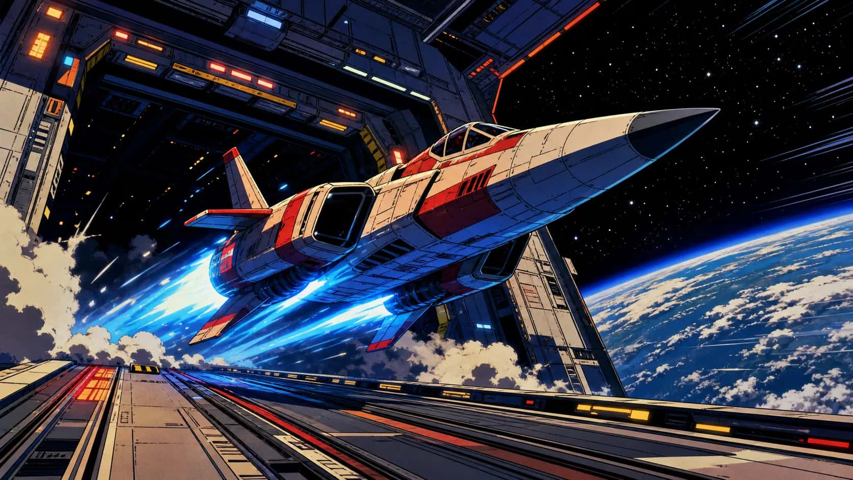 Starship Mecha Launch