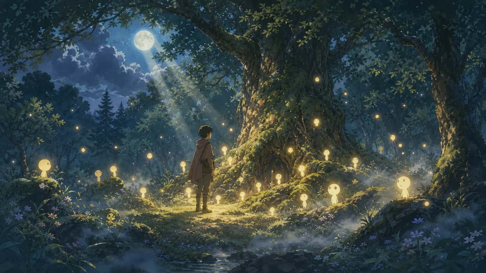 Moonlit Forest Spirit